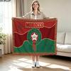 Morocco National Football Team Logo Wall Tapestry Aesthetic Wall Hanging Printed Fabric Blanket Decorative Tapestries for Bedroom Living Room Home Dec
