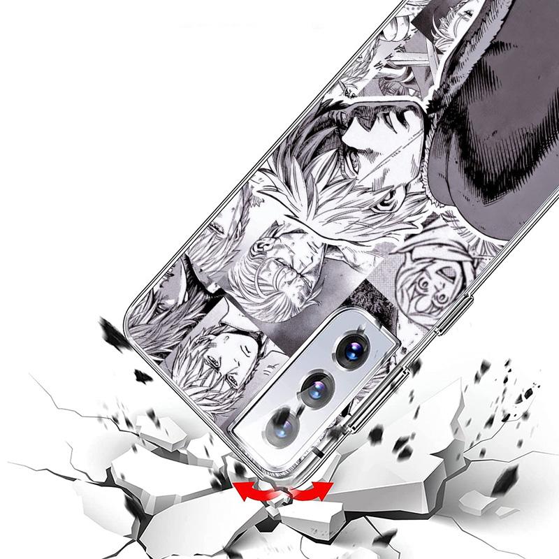 Vinland Saga Phone Case For Samsung Galaxy S24 S25 Edge S26 Ultra S23 S22 S21 Plus S20 FE + Personalized Print Cover Galaxy S24