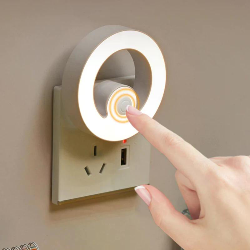 Veilleuse Électrique avec Design Dessin Animé Interrupteur Veilleuse LED Prise de Courant Chevet/Chambre d'Enfant/Lumière pour Soins Multiples Couleurs Disponibles