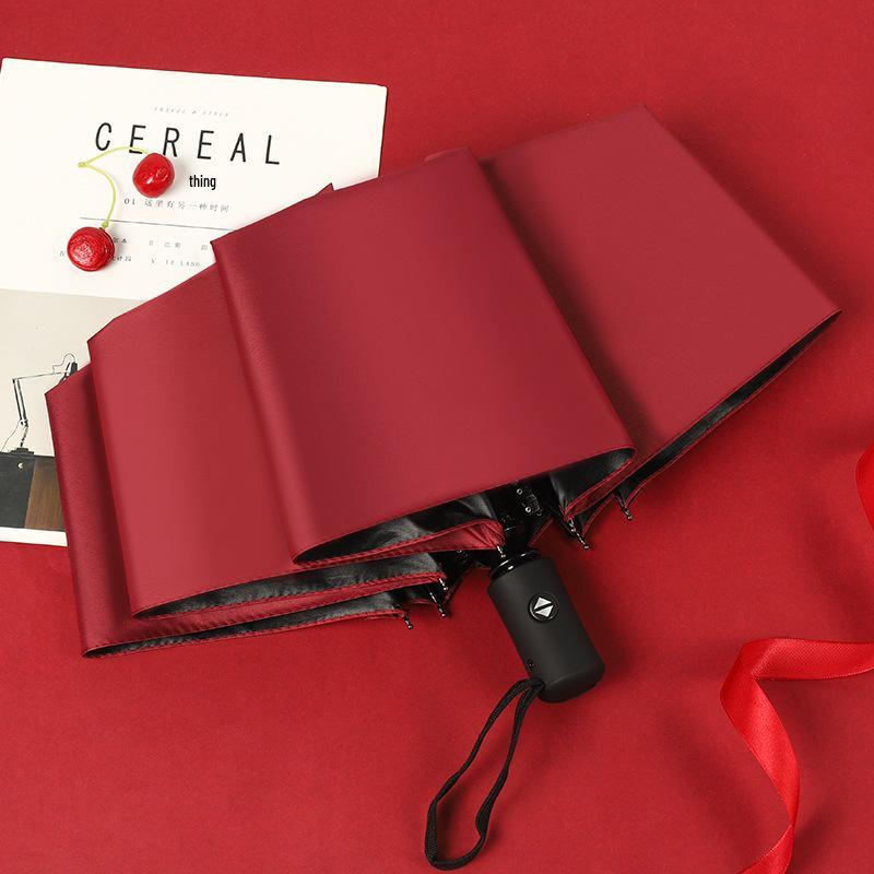 Luxury Fully Automatic Folding Umbrella for Women & Men - Sunshade, Sunscreen, and Business Advertising Parasol.