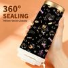 532ml Coffee Cup Halloween Witch Cat Pumpkin Note Castle MotifFlip Lid Coffee Cup Large Capacity Tea Cup Double Wall Insulated Cup