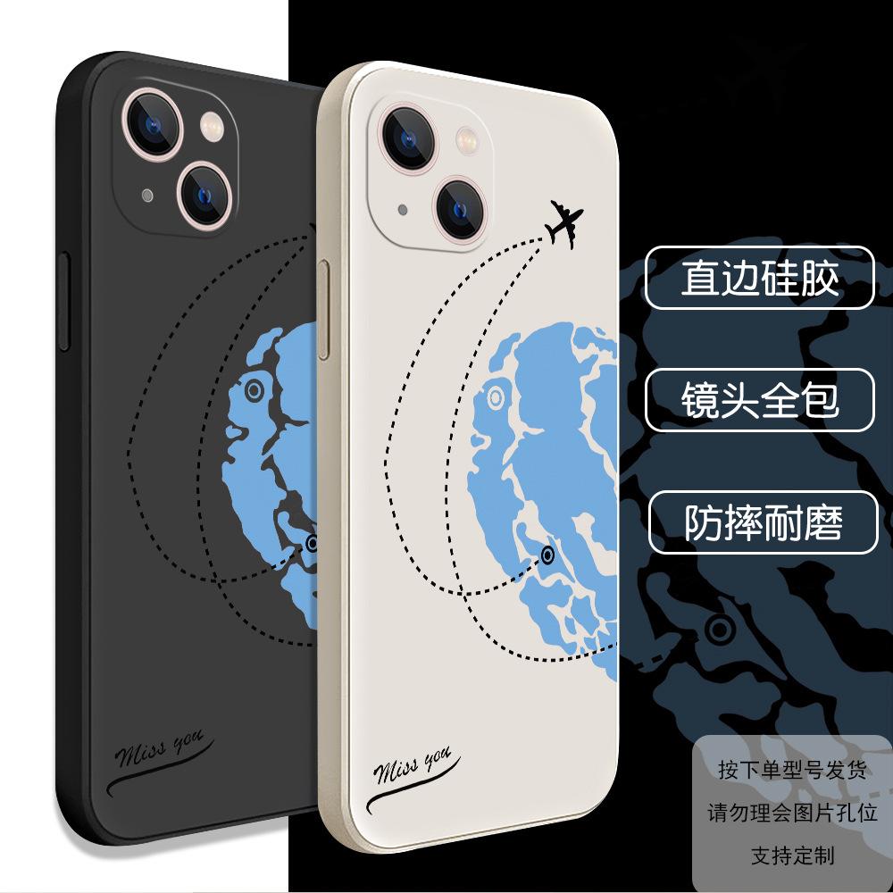 Couple love mobile phone case for iphone14 apple 17promax aircraft 16 niche 11 soft case protective case
