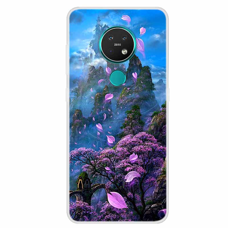 Per Custodia Nokia 7.2 Nokia 6.2 Lusso Silicone TPU Morbida Cover Posteriore Custodia Telefono Per Nokia 7.2 Funda TA-1193 TA-1178 Cartone Animato Coque