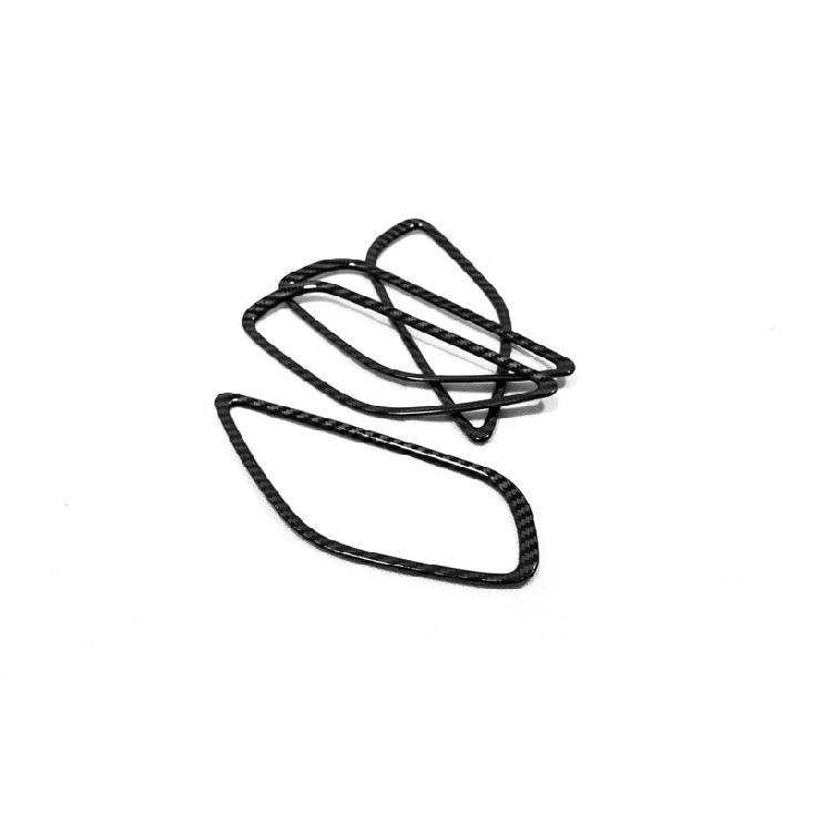 For Mazda 6 Atenza 2014 2015 2016 2017 Inner Door Handle Bowl Frame Cover Trim ABS Carbon Fiber Sticker Car Styling Accessories