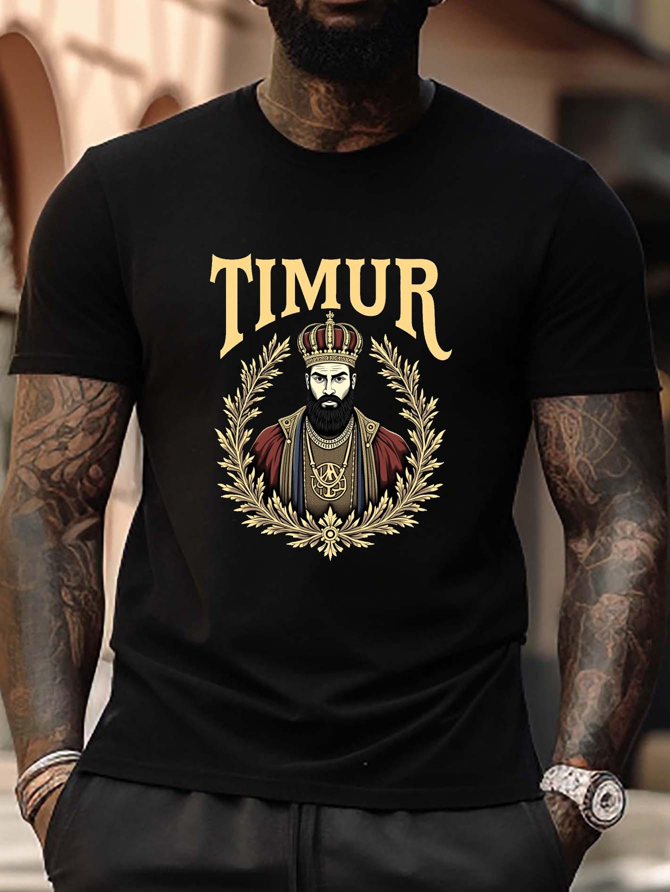 

Plus Size T-shirt - Timur Crowned King Design XL