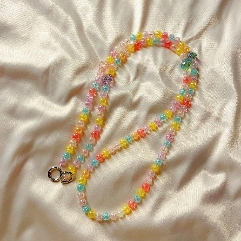 

Chain Beaded Crossbody Bag Strap Transparent Cell Phone Lanyard New Bag Chain 2