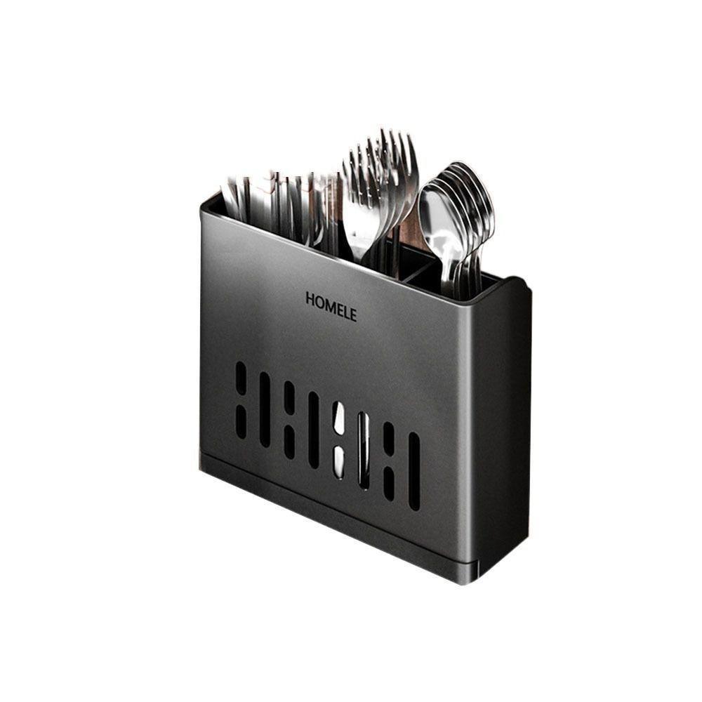 

Самоклеящийся тубус для палочек для еды, экономящий место ящик для хранения посуды, новая подставка для палочек для еды Black Triple Cup