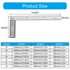 High Precise Measuring Tool Protractor Square Right Angle Ruler With Ergonomic Design For Carpentry Architects Students