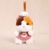 Décor Mignon Chat Peluche Poupée avec Coton à Poil Court Pour Cadeau et Collection