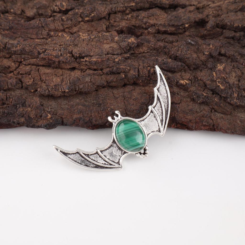 Malachite Pendant, 925 Sterling Silver Chain Pendant, Gift For Women Handmade Pendant Gemstone Jewelry, For Wedding Gift