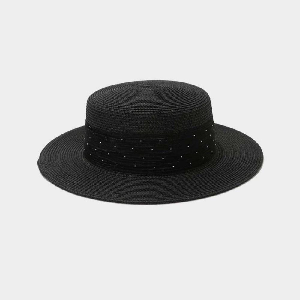 Korean Style Sunscreen Bucket Hat Wide Brim Women's Sun Hat Fashion Straw Woven Hat Ladies
