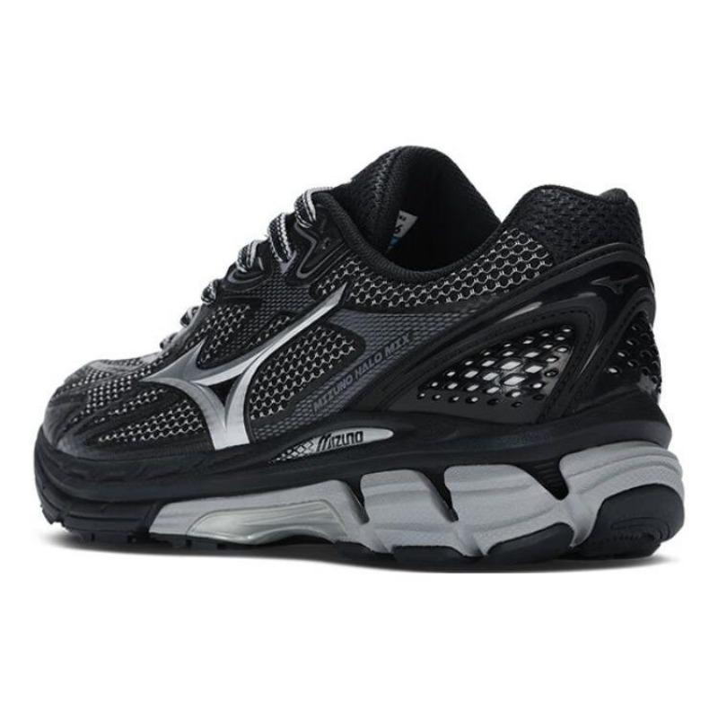 Mizuno Scarpe da corsa unisex basse Halo mix nero argento D1GH240801