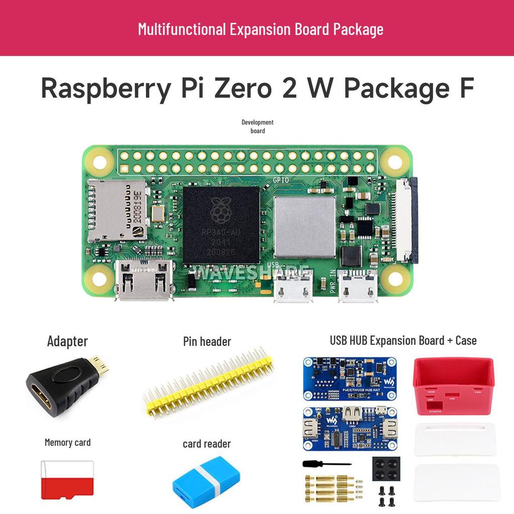Raspberry Pi Zero 2 W mit angelötetem Pin-Header - Zweite Generation, Mehrere Pakete verfügbar