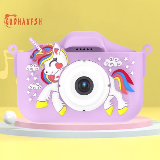 1 Set Kids Camera - Dual Lens Camera with Selfie Function, High-Resolution Children Photography Toy for Photo Video