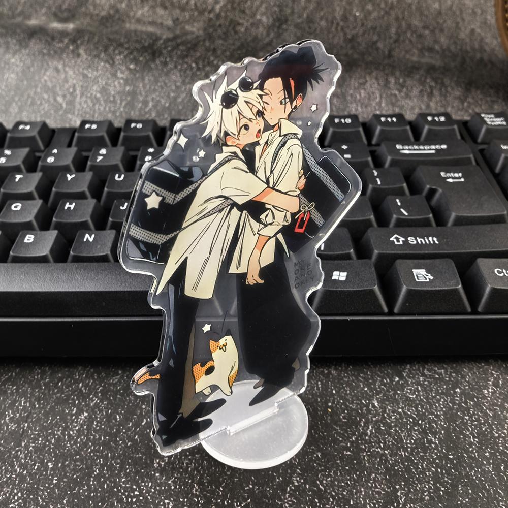 Gojo Satoru Geto Suguru Freizeit-Outfit Acryl-Ständer Anime-Charakter Desktop-Display Ornament Sammlerstück Geschenk für Fans