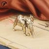 Vintager Brass Mammoth Figurines Animal Miniatures Crafts Desktop Ornaments Desk Living Room Home Decoration Accessories