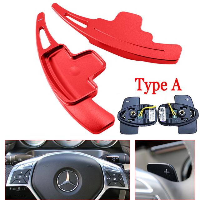 For Mercedes Benz A B Class W447 W176 W246 MB SLK R172 CLA C117 GLA X156 Car Steering Wheel Paddles Shifter Extender