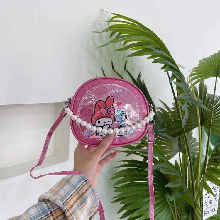 Fashion Children's Bag, Little Girl Out Trendy Accessories Bag, Change Bag, Cute Cartoon Beaded Handbag, Messenger Bag