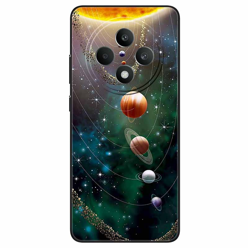 For OPPO Reno 12F 5G Case Cool Black Soft Silicone Cover for Oppo Reno12 FS Cartoon TPU Shell On Reno12 F Protective Funda Capas