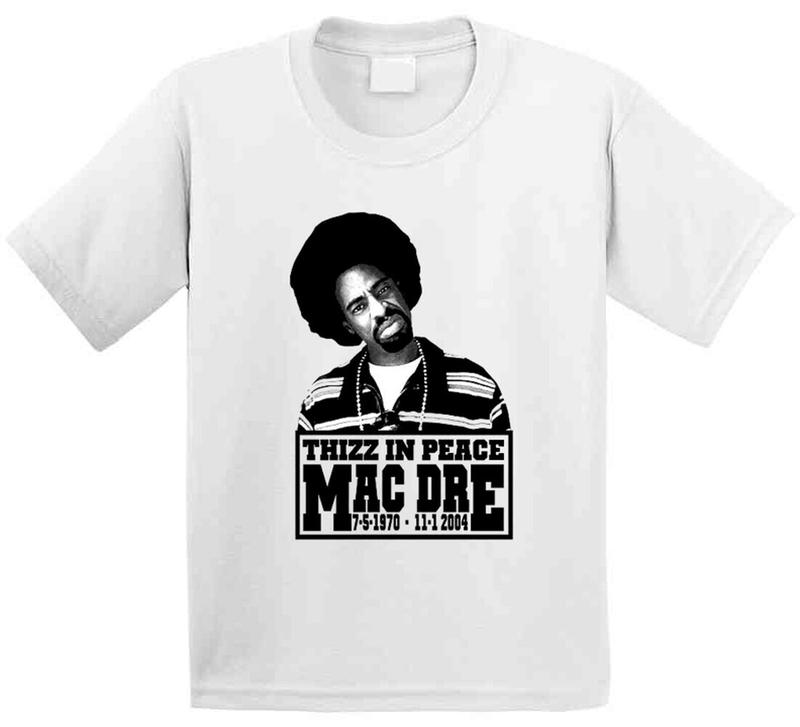 Mac Dre Thizz In Peace RIP Hip Hop Rap Unisex T-Shirt S