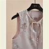 New New Original Pink Three-dimensional Jacquard New Ankola Red Vest New Versatile