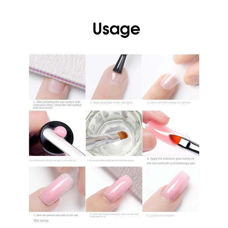 Double Head Nail Art Gel Brush Black Pen Picker 2 IN 1 Design UV Gel Brush Spatula Acrylic Nail Extension Gel Manicure Tools