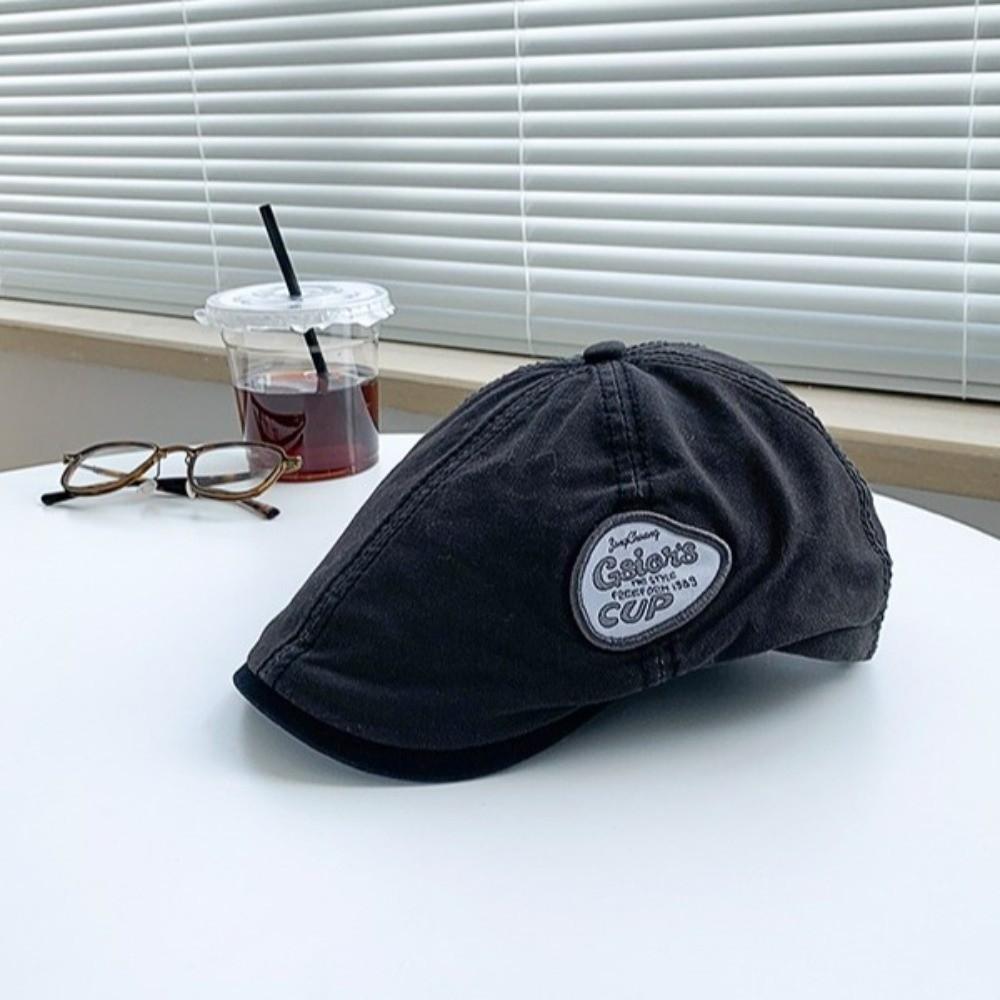 Y2k Newsboy Flat Cap Vintage Beret Adjustable Painter Hat  Spicy Girl