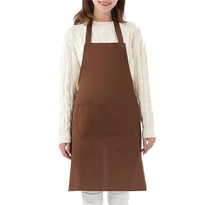 Șorț simplu pentru gât, chelner, brutar, bucătari, șorț complet cu bavetă, femei adulte, unisex, durabil, confortabil, cu buzunar frontal, lavabil