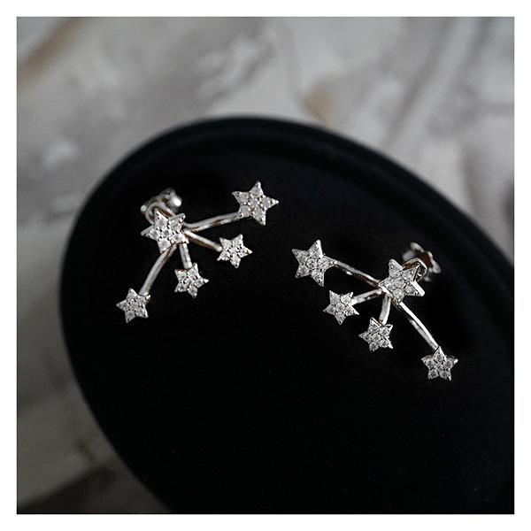 

S925 Серебряные блестящие серьги XINGX, нежные серьги в стиле ретро, многофункциональные серьги высокого качества для женщин