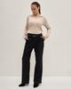 Women's Trousers with Two Belts Fi More 133460 36 Black