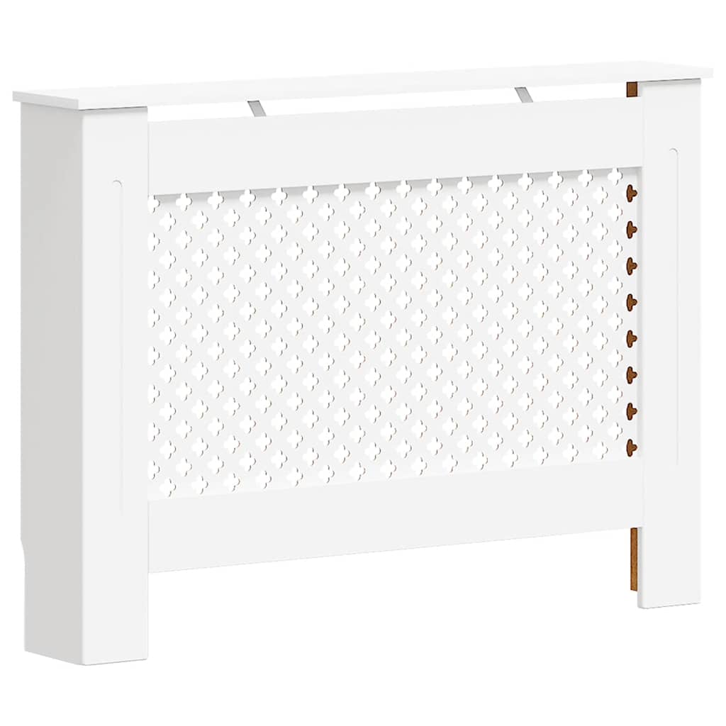 vidaXL Radiator Covers 2 Pcs. White 112×19×81.5 Cm MDF