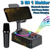 4-in-1 Wireless Bluetooth speaker Anti-Slip Pads Phone Holder with Microphone  Karaoke Party