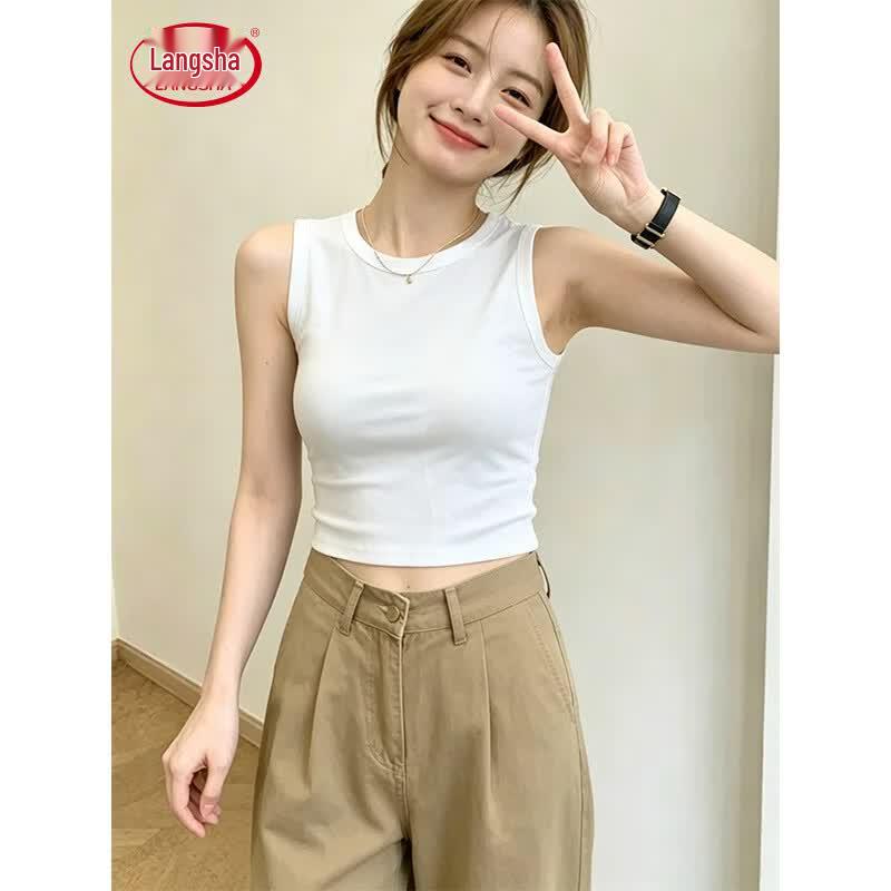 Langsha Fashionable Retro Camisole Top L