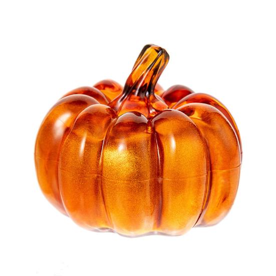 Mini křišťálová dýňová figurka Sběratelská umělá dýně Stolní ozdoba pro podzimní sklizeň Den díkůvzdání Halloween
