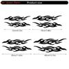 Y4UA Reflective Flame Car Decals Stickers for Scratch Hiding Increased Safety 1 Pair