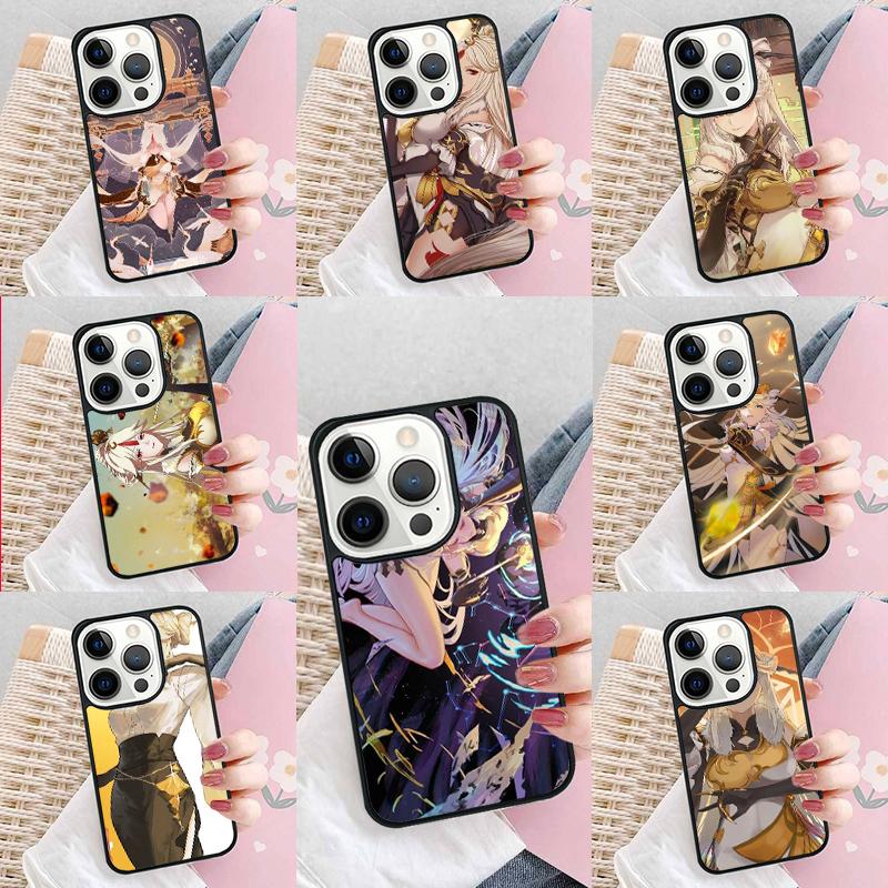 Ningguang Genshin Impact Phone Case For iPhone 17 Air 15 16e 14 13 Pro Max Coque 12 11 Pro Max PLUS cover