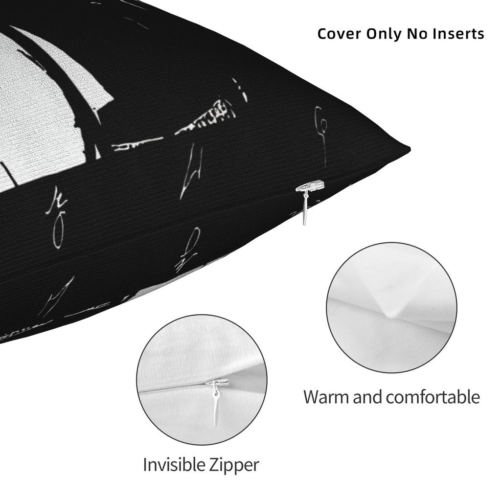 Decorative Pillowcases BTR IN REAL LIFE WORLDWIDE 2025 TOUR Big Time Rush Car Throw Pillow Case Cover Square Multi Size