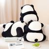 Cartoon Panda Back Throw Pillow Blanket Plush Toy Black And White Panda Doll Home Sofa Pillow Doll