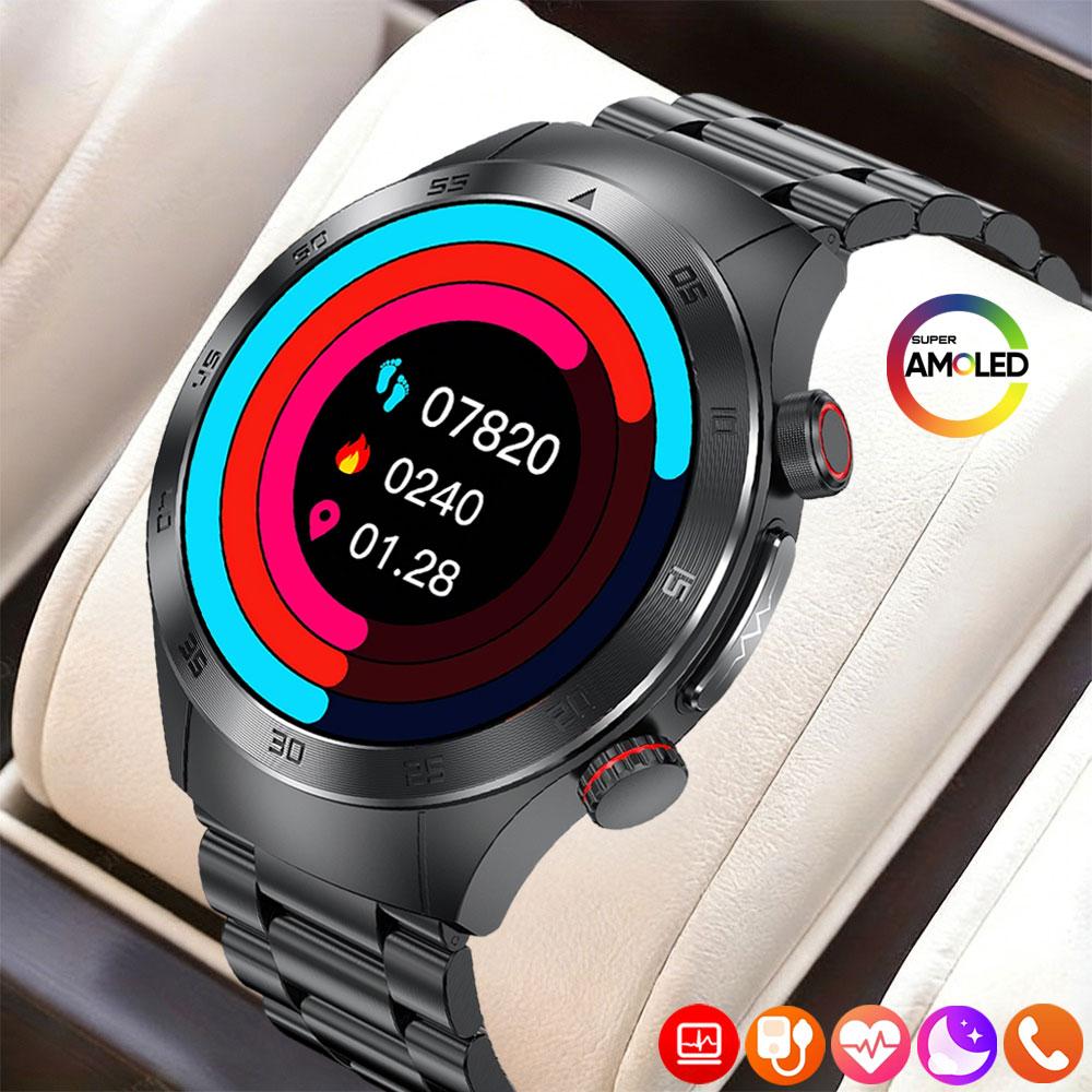 Inteligentné hodinky SACOSDING Pánske 1,49-palcová obrazovka Amoled EKG Krvný tlak SOS Bluetooth Volanie Sports Fitness Tracker Smartwatch