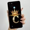 For Realme C21Y C25Y Phone Case Crown Letters Soft Liquid Silicone Protective Back Cover For Realme C21 C15 C 21 C 25 Y Fundas