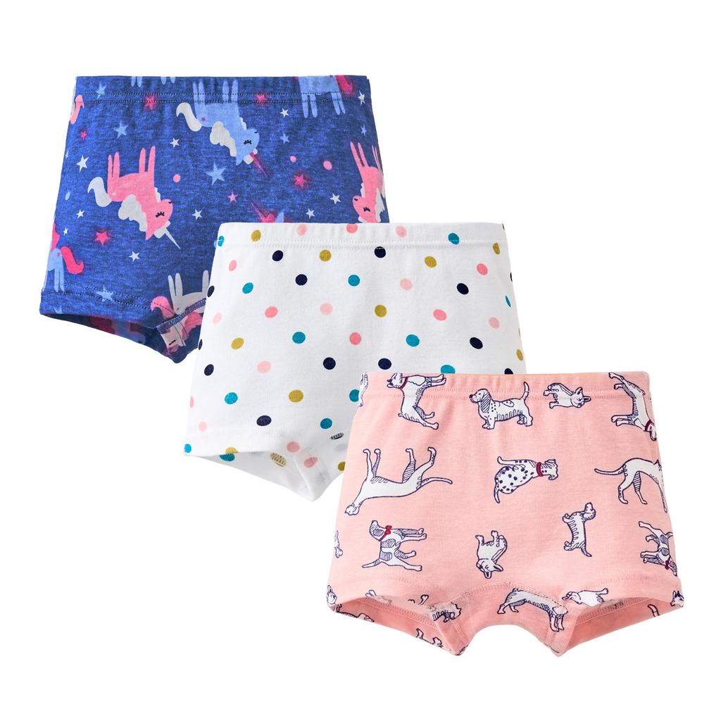 Girls' 100% Cotton Boxer Briefs - Toddler and Baby Underwear
