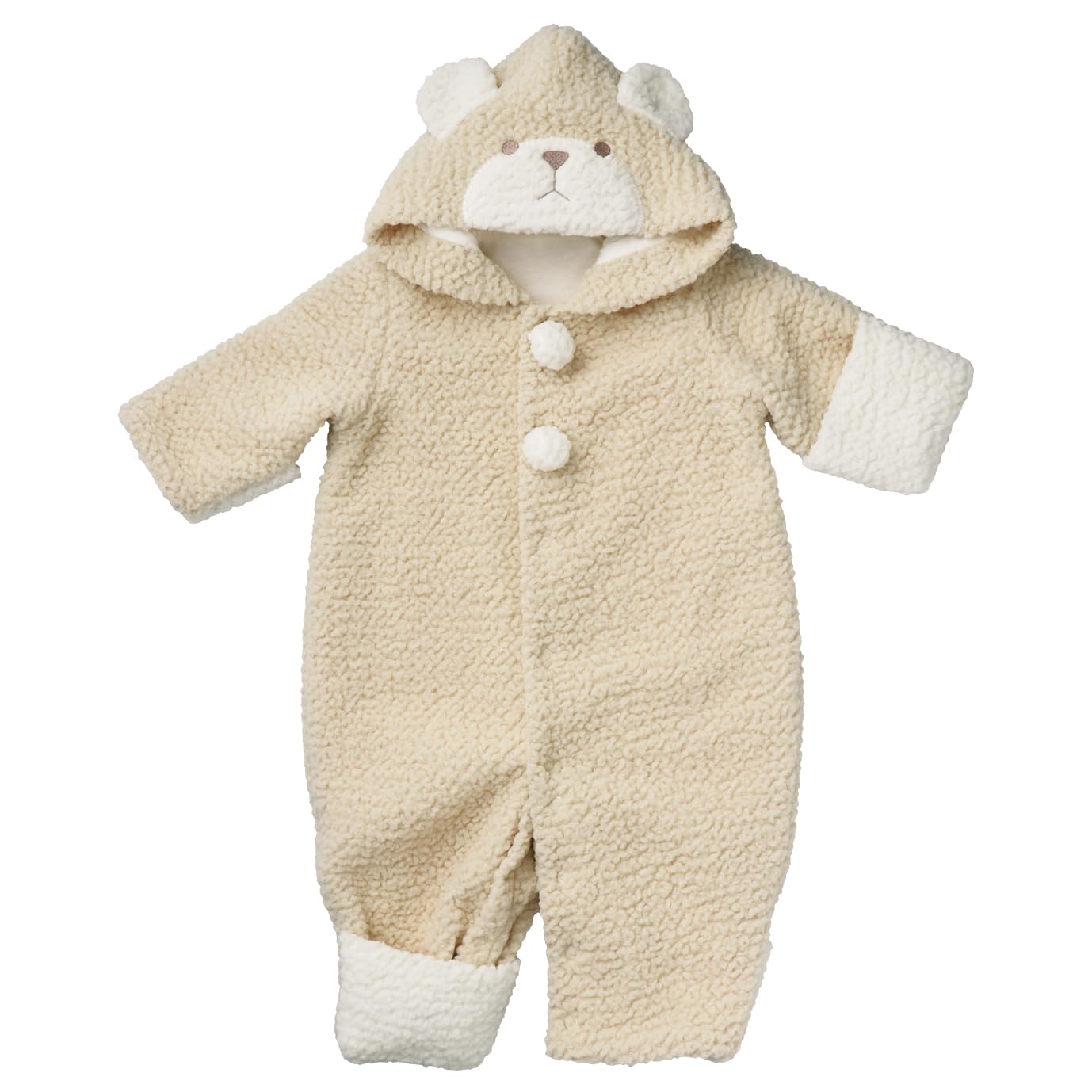 

Комбинезон Komokomokuma Сделано в Японии [Baby Castle] 50-70 слоновая кость