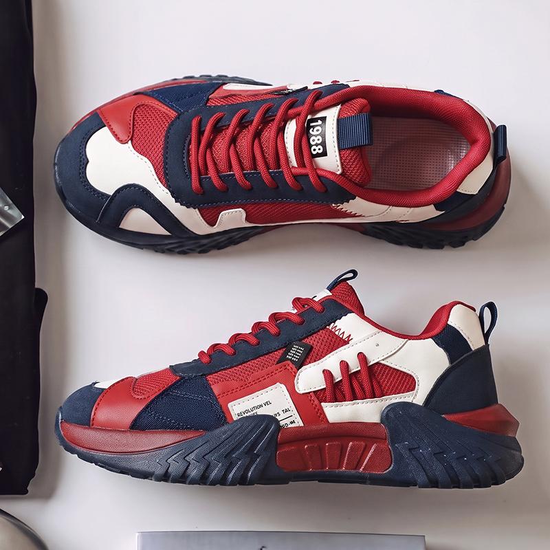 Men 's Casual Four Seasons Fashion  Students Comfortable Sneakers Boys Trending Soft Sole Breathable Shoes