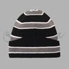 Autumn and Winter Patchwork Striped Keep Warm Knitted Hat Men Women Fashion Color Block Versatile Irregular Knitted Mao Line Hat