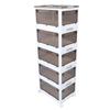 Collapsible Storage Bins with Wheel Organization Folding Stackable Storage Bin Transparent 5 Layers