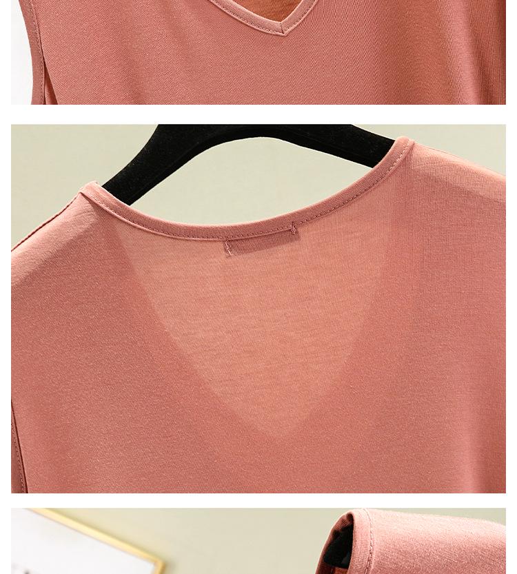 Women's Sleeveless V-Neck Loose Modal Vest – Summer Plus Size Camisole Slimming Top