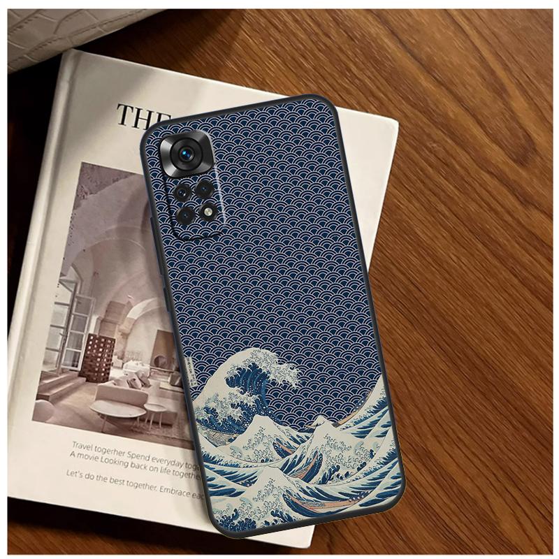 

Japanese Wave Art Case For Xiaomi Redmi Note 11 10 9 12 13 14 15 Pro Plus Cover For Redmi 15 C 10C 13C 12C 14C Redmi 15 4G