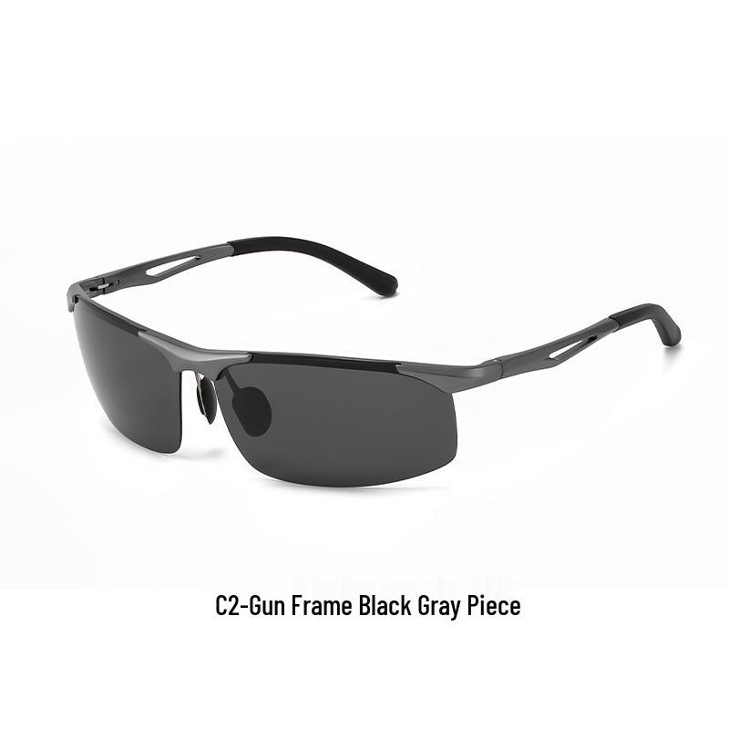 Aluminum-Magnesium Polarized Sports Driving Sunglasses for Men - UV Protection