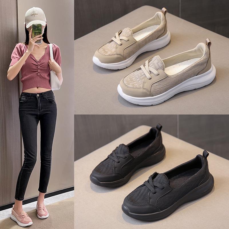 Women's Casual Slip-on Sports Shoes - All-Season, One-Step, Cross-Border Design