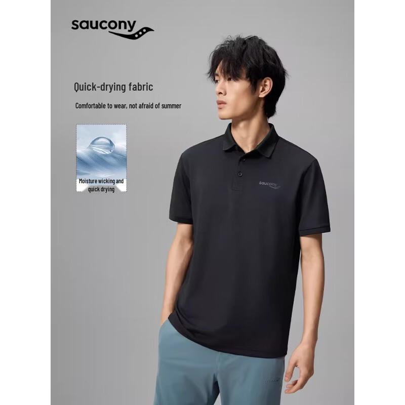 SAUCONY Men s Summer Breathable Polo Shirt XL